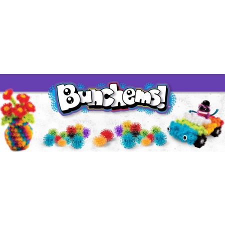 Spin Master Bunchems kolorowe rzepy 150 el walizka